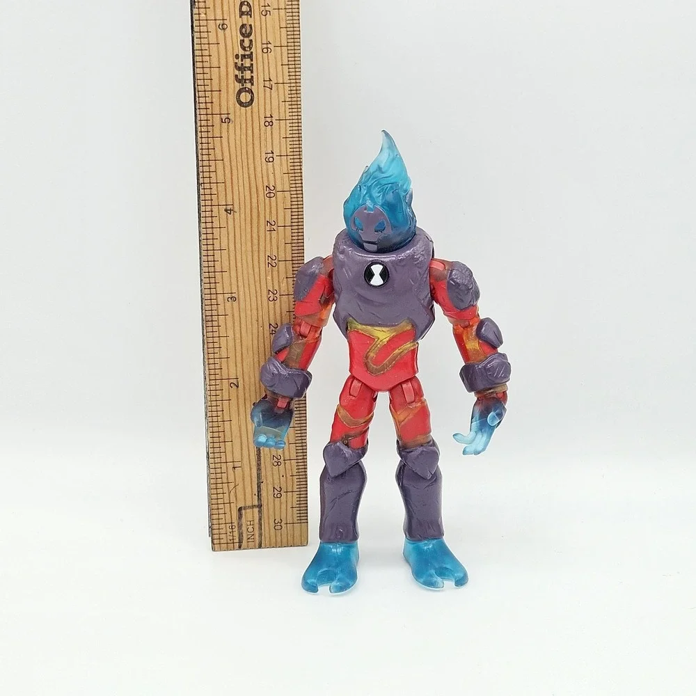 Ben 10 Heatblast Action Figure Playmates 2017 Omni-Enhanced Translucent Blue